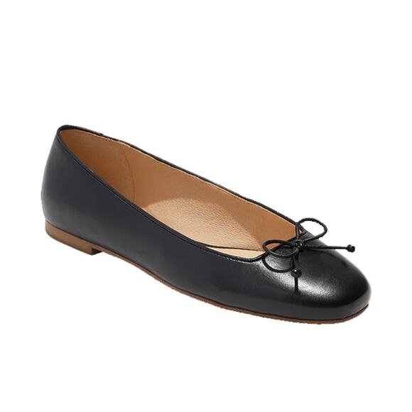 JACK ROGERS KENLYN BLACK BALLET FLAT